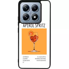 Coque Xiaomi 14T Pro - Silicone rigide noir Cocktail recette Aperol Spritz