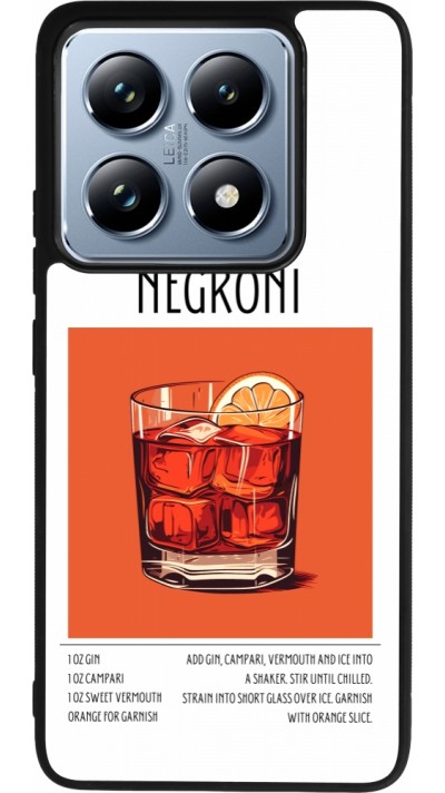 Coque Xiaomi 14T Pro - Silicone rigide noir Cocktail recette Negroni