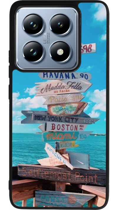 Coque Xiaomi 14T Pro - Silicone rigide noir Cool Cities Directions