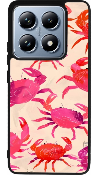 Coque Xiaomi 14T Pro - Silicone rigide noir Crabs Paint