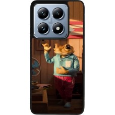 Xiaomi 14T Pro Case Hülle - Silikon schwarz Dancing frog DTMF