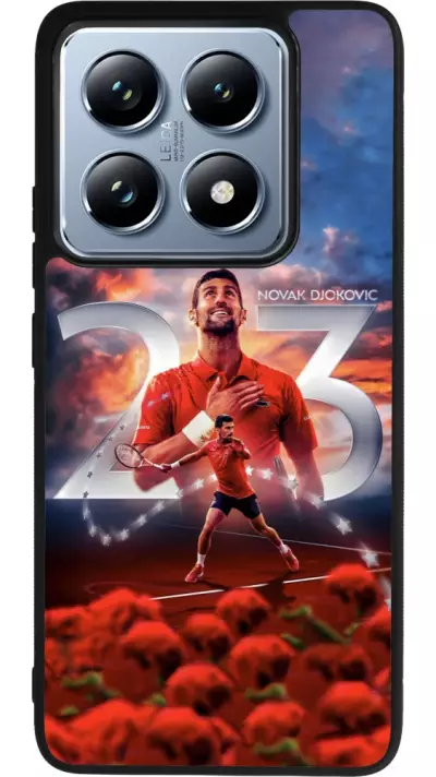 Coque Xiaomi 14T Pro - Silicone rigide noir Djokovic 23 Grand Slam