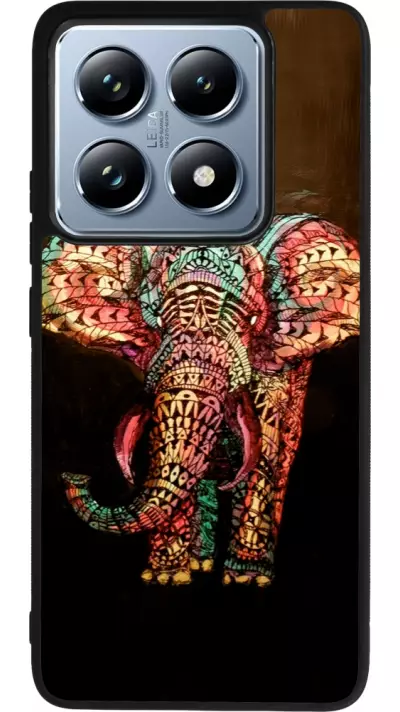 Coque Xiaomi 14T Pro - Silicone rigide noir Elephant 02