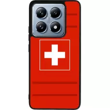 Coque Xiaomi 14T Pro - Silicone rigide noir Euro 2020 Switzerland