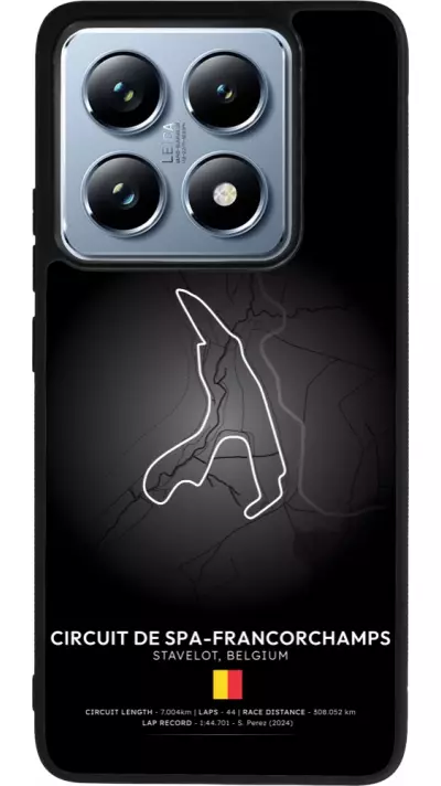 Coque Xiaomi 14T Pro - Silicone rigide noir F1 Track 2025 Belgium