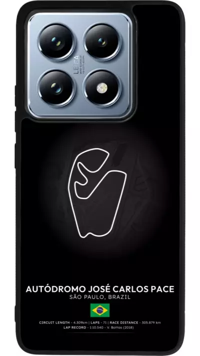 Coque Xiaomi 14T Pro - Silicone rigide noir F1 Track 2025 Brazil
