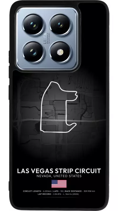 Coque Xiaomi 14T Pro - Silicone rigide noir F1 Track 2025 Las Vegas