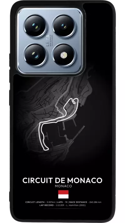 Coque Xiaomi 14T Pro - Silicone rigide noir F1 Track 2025 Monaco