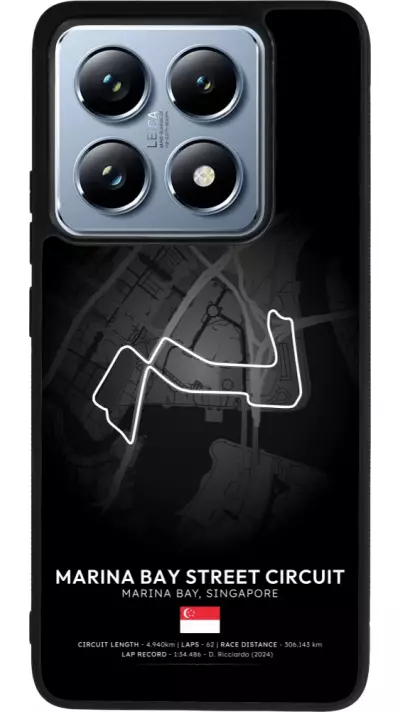 Coque Xiaomi 14T Pro - Silicone rigide noir F1 Track 2025 Singapore