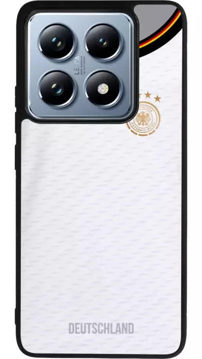 Coque Xiaomi 14T Pro - Silicone rigide noir Maillot de football Allemagne 2022 personnalisable