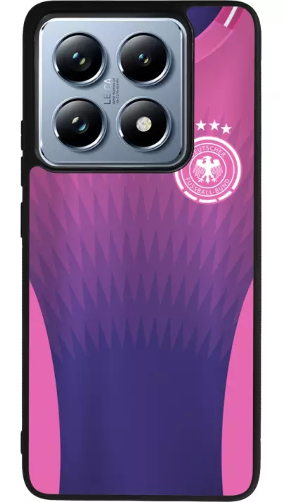 Coque Xiaomi 14T Pro - Silicone rigide noir Maillot de football Allemagne Extérieur personnalisable