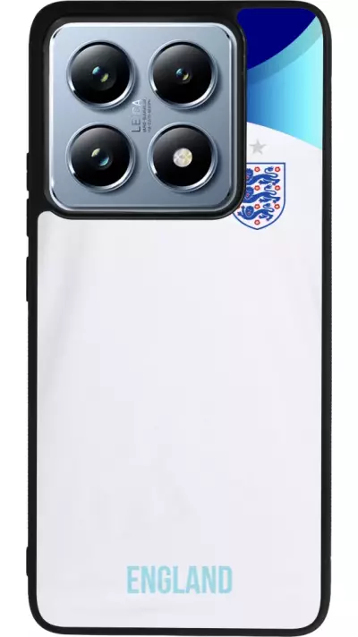 Coque Xiaomi 14T Pro - Silicone rigide noir Maillot de football Angleterre 2022 personnalisable