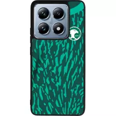 Coque Xiaomi 14T Pro - Silicone rigide noir Maillot de football Arabie saoudite 2022 personnalisable