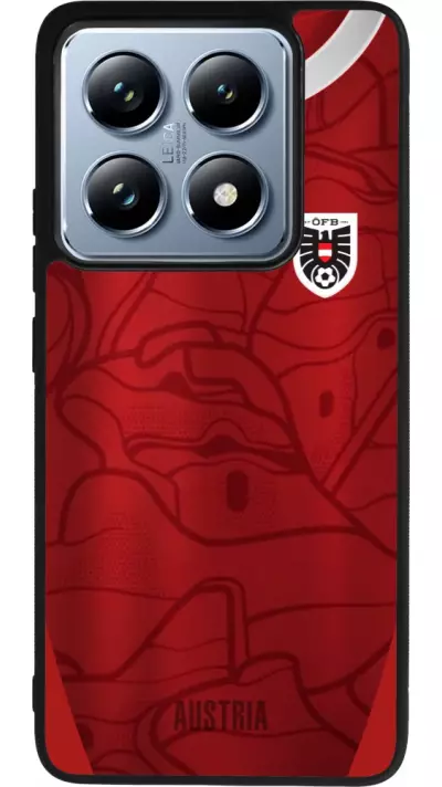 Coque Xiaomi 14T Pro - Silicone rigide noir Maillot de football Autriche personnalisable