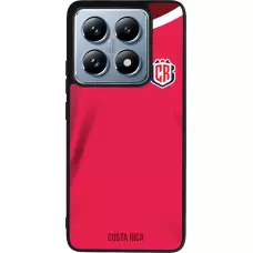 Coque Xiaomi 14T Pro - Silicone rigide noir Maillot de football Costa Rica 2022 personnalisable