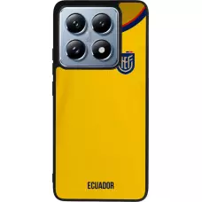 Coque Xiaomi 14T Pro - Silicone rigide noir Maillot de football Equateur 2022