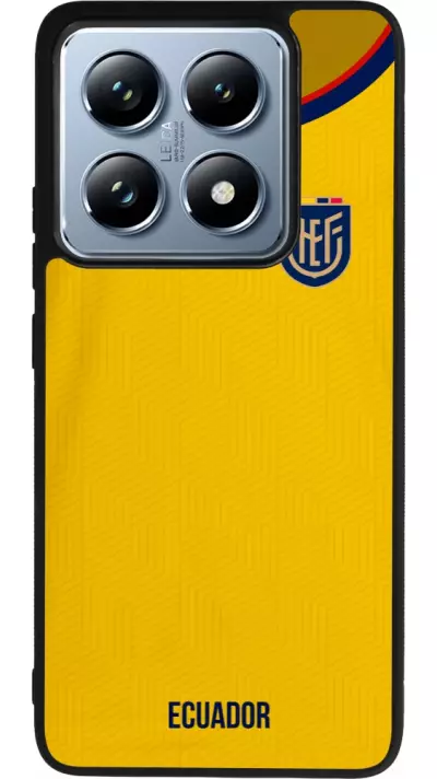 Coque Xiaomi 14T Pro - Silicone rigide noir Maillot de football Equateur 2022