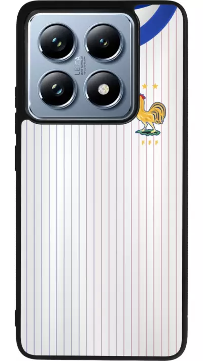 Coque Xiaomi 14T Pro - Silicone rigide noir Maillot de football France Extérieur personnalisable