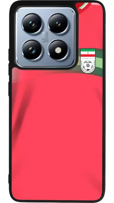 Coque Xiaomi 14T Pro - Silicone rigide noir Maillot de football Iran 2022 personnalisable
