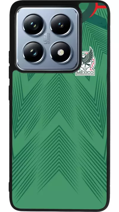 Coque Xiaomi 14T Pro - Silicone rigide noir Maillot de football Mexique 2022 personnalisable