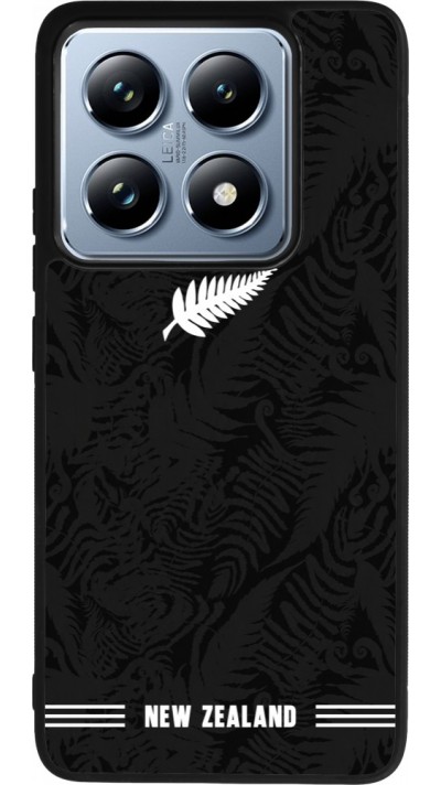 Coque Xiaomi 14T Pro - Silicone rigide noir Maillot de football Nouvelle-Zélande 2026 personnalisable