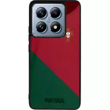 Coque Xiaomi 14T Pro - Silicone rigide noir Maillot de football Portugal 2022
