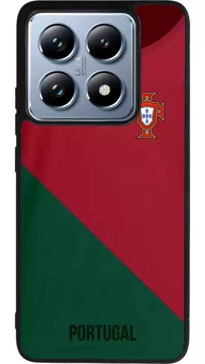 Coque Xiaomi 14T Pro - Silicone rigide noir Maillot de football Portugal 2022