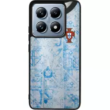 Coque Xiaomi 14T Pro - Silicone rigide noir Maillot de football Portugal Extérieur personnalisable