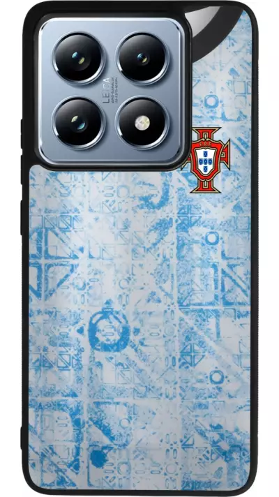 Coque Xiaomi 14T Pro - Silicone rigide noir Maillot de football Portugal Extérieur personnalisable