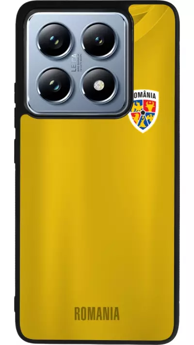 Coque Xiaomi 14T Pro - Silicone rigide noir Maillot de football Roumanie