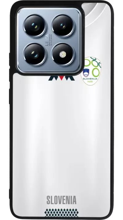 Coque Xiaomi 14T Pro - Silicone rigide noir Maillot de football Slovénie