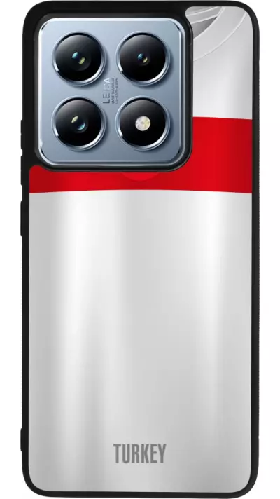 Coque Xiaomi 14T Pro - Silicone rigide noir Maillot de football Turquie personnalisable