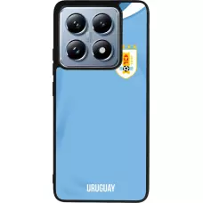 Coque Xiaomi 14T Pro - Silicone rigide noir Maillot de football Uruguay 2022 personnalisable