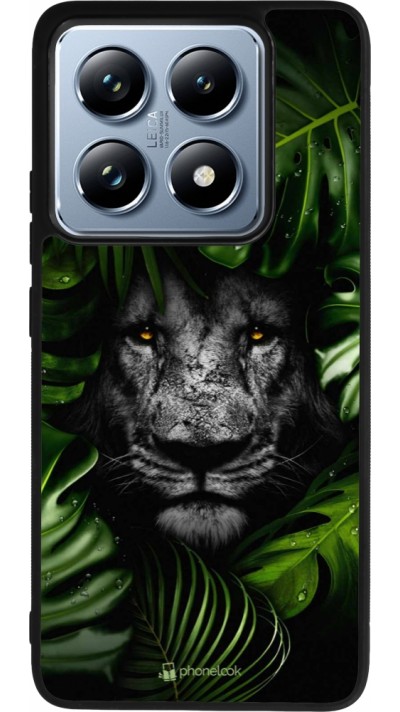 Coque Xiaomi 14T Pro - Silicone rigide noir Forest Lion
