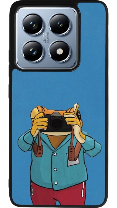 Coque Xiaomi 14T Pro - Silicone rigide noir Frog with camera DTMF