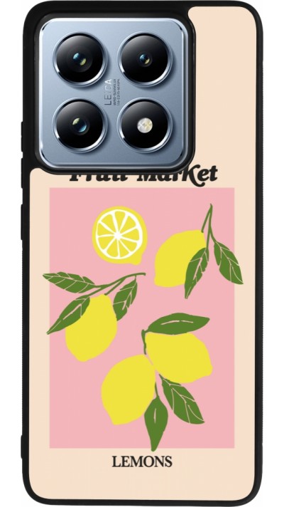 Coque Xiaomi 14T Pro - Silicone rigide noir Fruit market lemons 2026