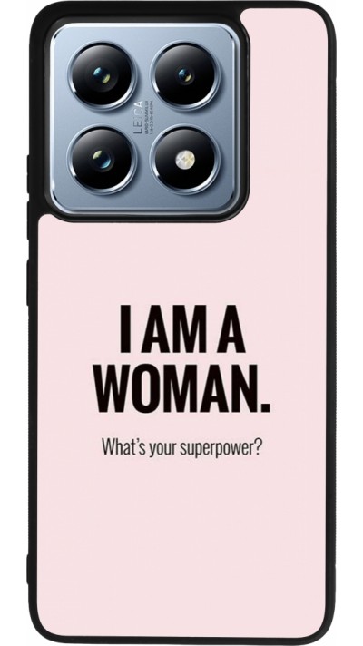 Coque Xiaomi 14T Pro - Silicone rigide noir I am a woman