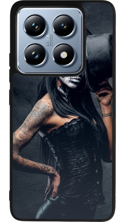 Coque Xiaomi 14T Pro - Silicone rigide noir Halloween 22 Tattooed Girl
