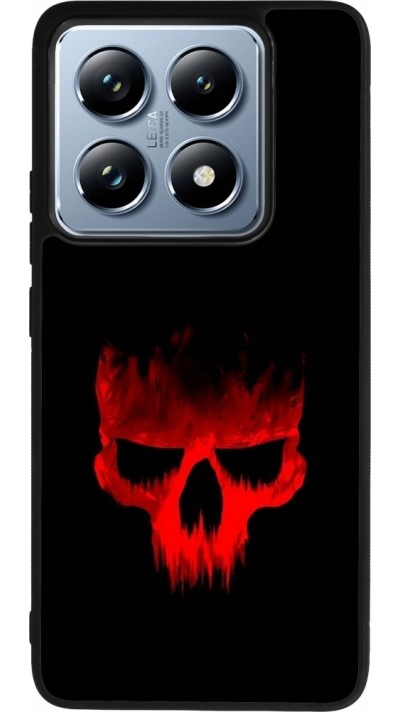 Coque Xiaomi 14T Pro - Silicone rigide noir Halloween 2023 scary skull