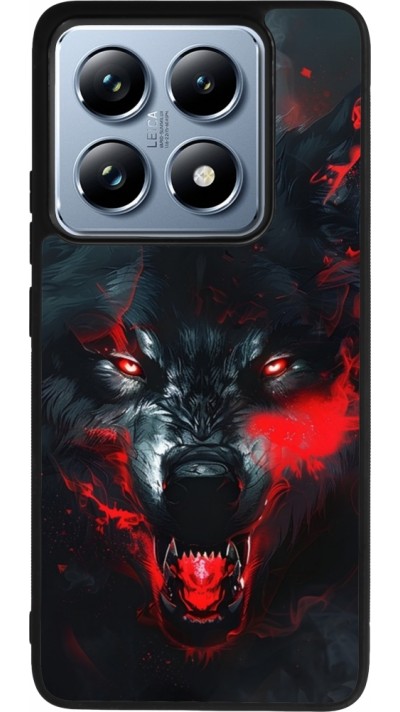 Coque Xiaomi 14T Pro - Silicone rigide noir Halloween 2024 mad werewolf