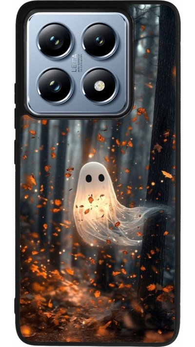 Coque Xiaomi 14T Pro - Silicone rigide noir Halloween 2025 Ghost in the forest
