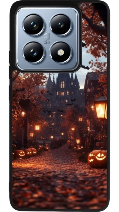 Coque Xiaomi 14T Pro - Silicone rigide noir Halloween 2025 Haunted house