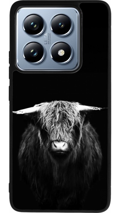 Coque Xiaomi 14T Pro - Silicone rigide noir Highland calf black