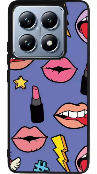 Coque Xiaomi 14T Pro - Silicone rigide noir Lips and lipgloss