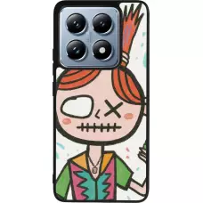 Coque Xiaomi 14T Pro - Silicone rigide noir Little Girl Sketch