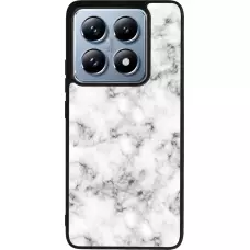 Coque Xiaomi 14T Pro - Silicone rigide noir Marble 01