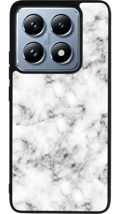 Coque Xiaomi 14T Pro - Silicone rigide noir Marble 01