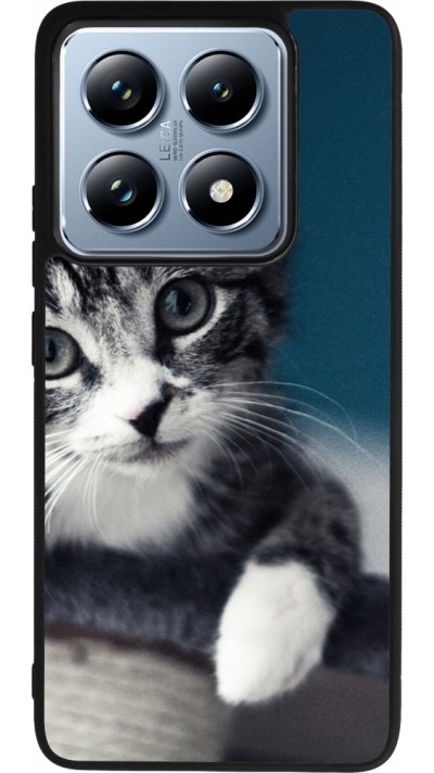 Coque Xiaomi 14T Pro - Silicone rigide noir Meow 23