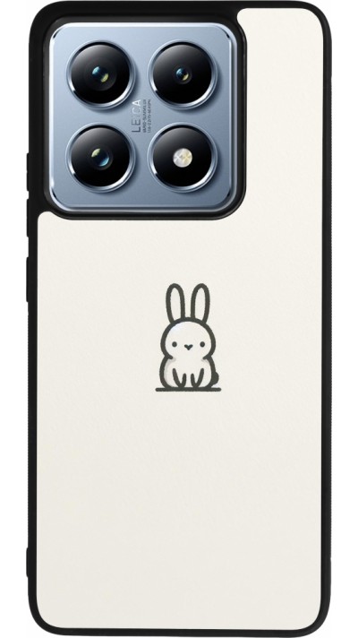 Coque Xiaomi 14T Pro - Silicone rigide noir Minimal bunny cutie