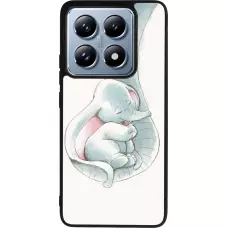 Coque Xiaomi 14T Pro - Silicone rigide noir Mom 1903